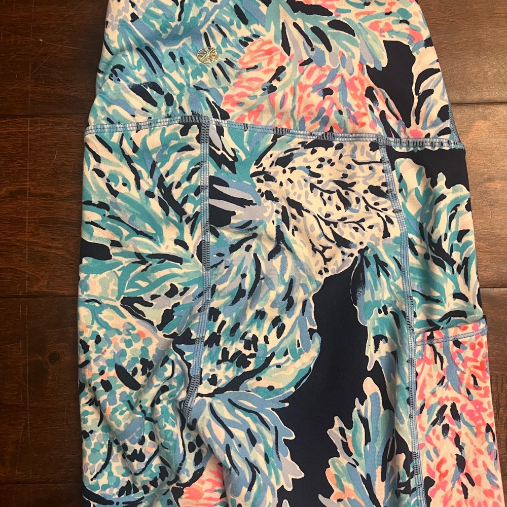 Lilly Pulitzer Luxletic Multicolor Abstract Leggings